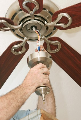 Ceiling fan install in Hillcrest Heights, MD by Mister Electrical.